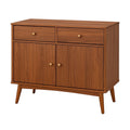Sideboard aus MDF mit Schubladen und Türen, Walnuss