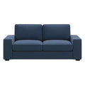 Zweisitzer-Sofa aus Polyesterstoff Blau 200cm