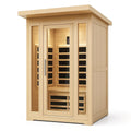 Infrarotsauna aus Hemlockholz für 2 Personen mit Glastür