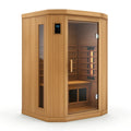 Infrarotkabine aus Zedernholz mit Sicherheitsglas für 1 Person 120x105x190 cm