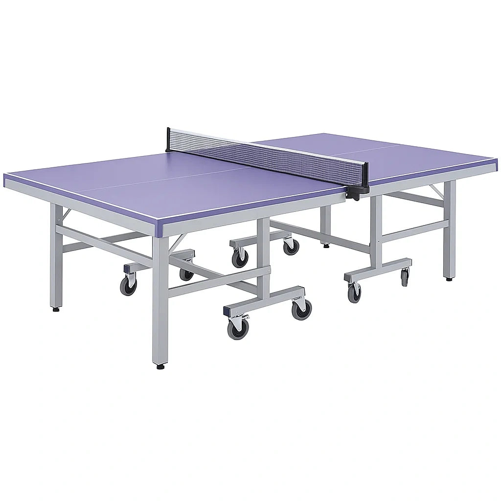 Klappbare Tischtennisplatte Lila MDF und Stahl 274x152.5x76 cm