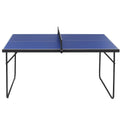 Klappbare Tischtennisplatte Blau MDF Metall