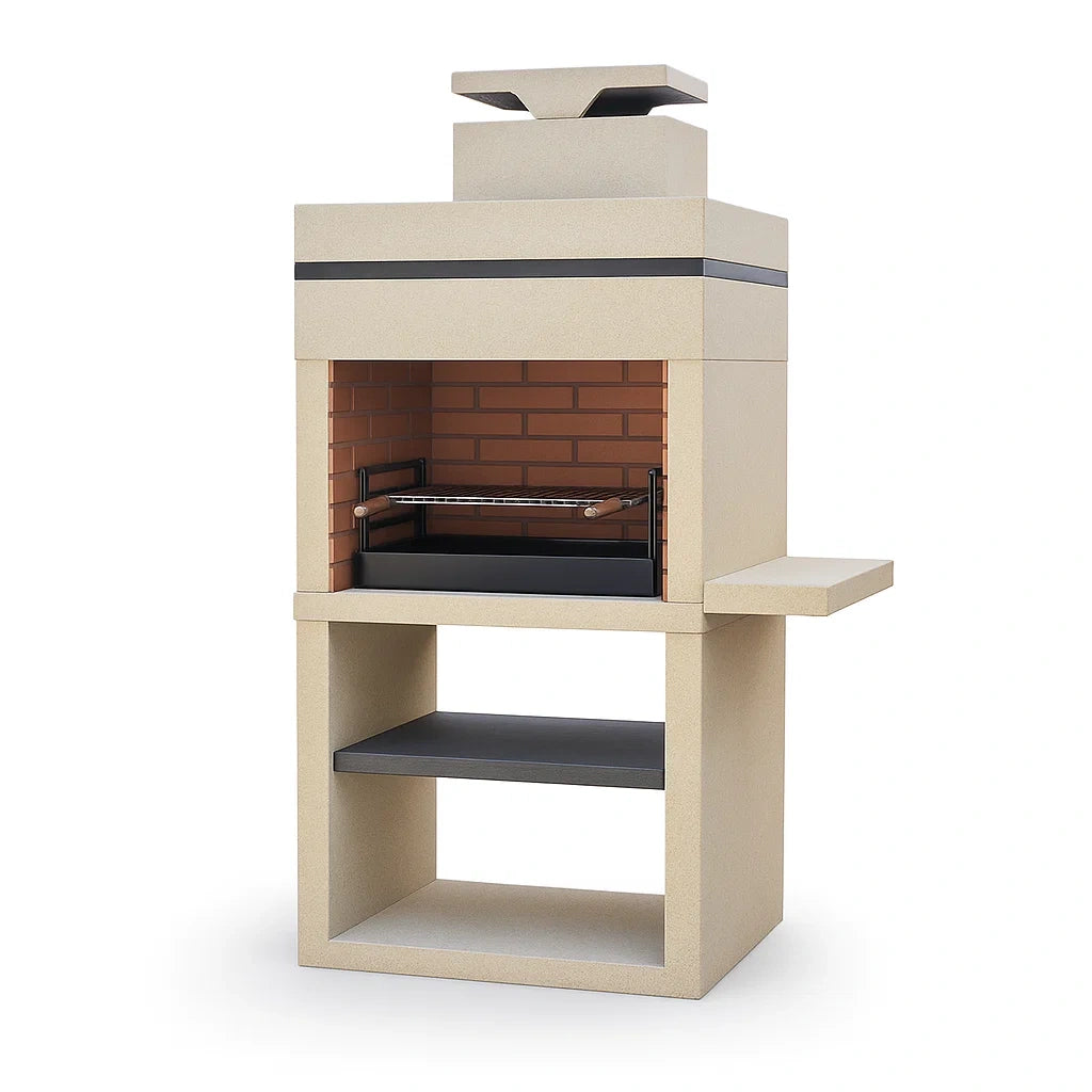 Betongrillkamin Beige 200 cm