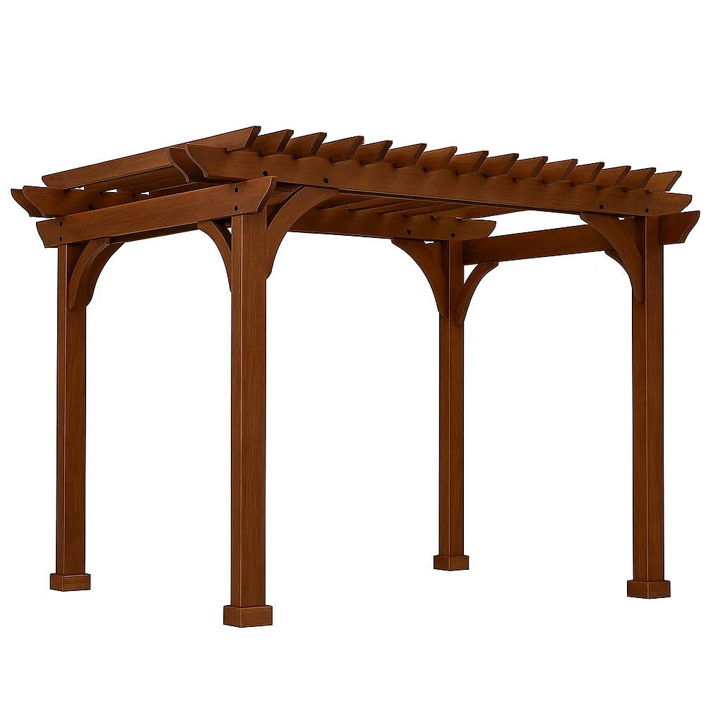 Holz Pergola 300x300cm Braun