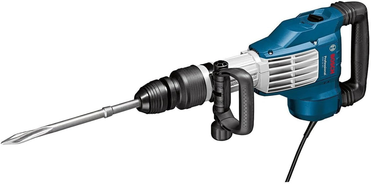 Bosch Professional Schlaghammer GSH 11 VC (Leistung 1.700 Watt, 400mm, mit SDS-max, inkl. Spitzmeißel, Handwerkoffer)