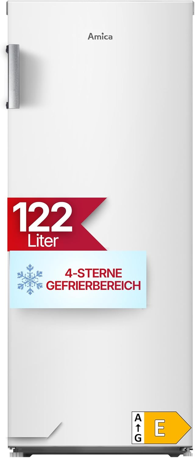 Amica Gefrierschrank 122 L 115,5 x 47,5 x 60,5 cm NoFrost GSN 321 105 W
