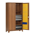 Werkzeugschrank aus MDF mit Schubladen und Haken 180 cm
