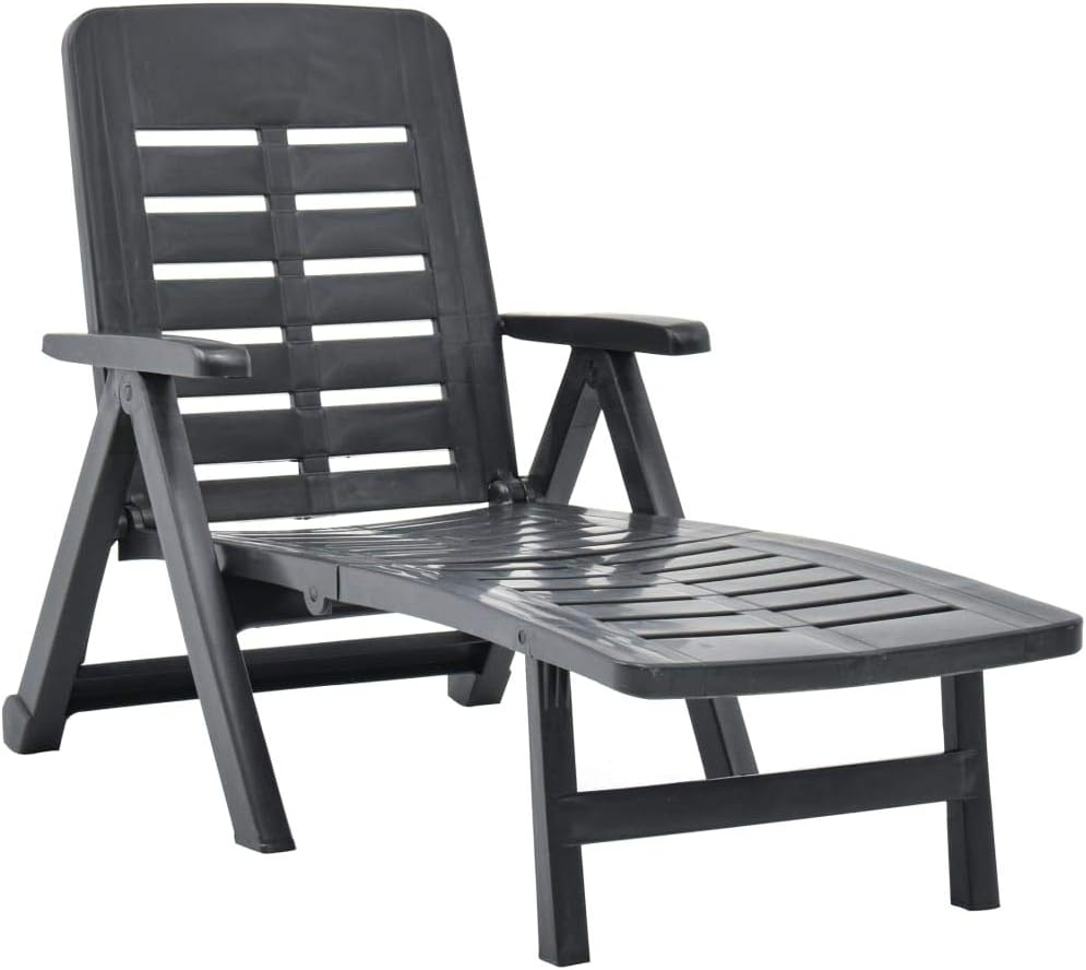 CHAHO Modern, Klappbar, Witterungsbeständig, Sonnenliege, Gartenliege Liege, Strandliege, Relaxliege Liegestuhl, Gartenmöbel