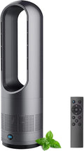 18 Zoll Heißer und kühler klingenloser Turm-Ventilator mit Fernbedienung, Luft-Culator & Reiniger für Zuhause, 8 Geschwindigkeiten, 80 ° Oszillat
