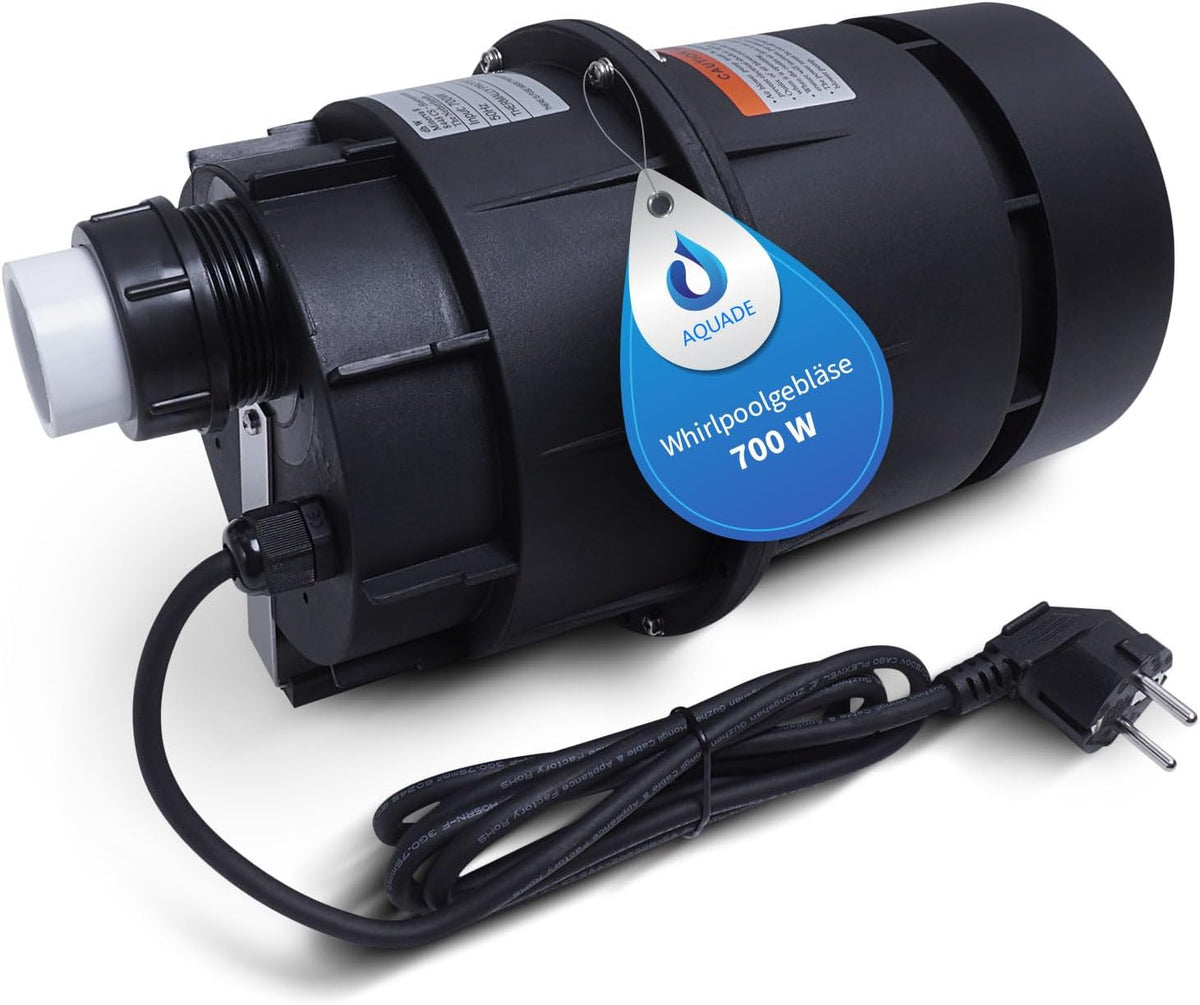 AQUADE Whirlpoolluftgebläse Leise Pneumatisch 700W, Luftgebläse Außenwhirlpool/Garten/Outdoor Whirlpool Gebläse: 700 W 230V