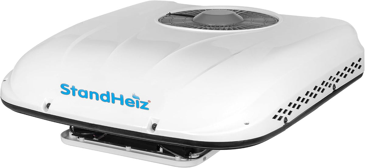 Dachklimaanlage, Standklimaanlage 12V 1800W StandHeiz Kühlleistung, 750W, 60dB Leise, Kompakte Klimaanlage für Bagger, R134a Vorbefüllt, Elektrisch