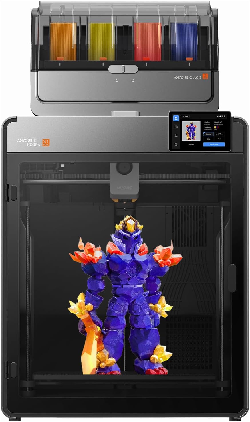 Anycubic Kobra S1 Max Combo 3D Drucker Groß, Druckgröße 350x350x350 mm