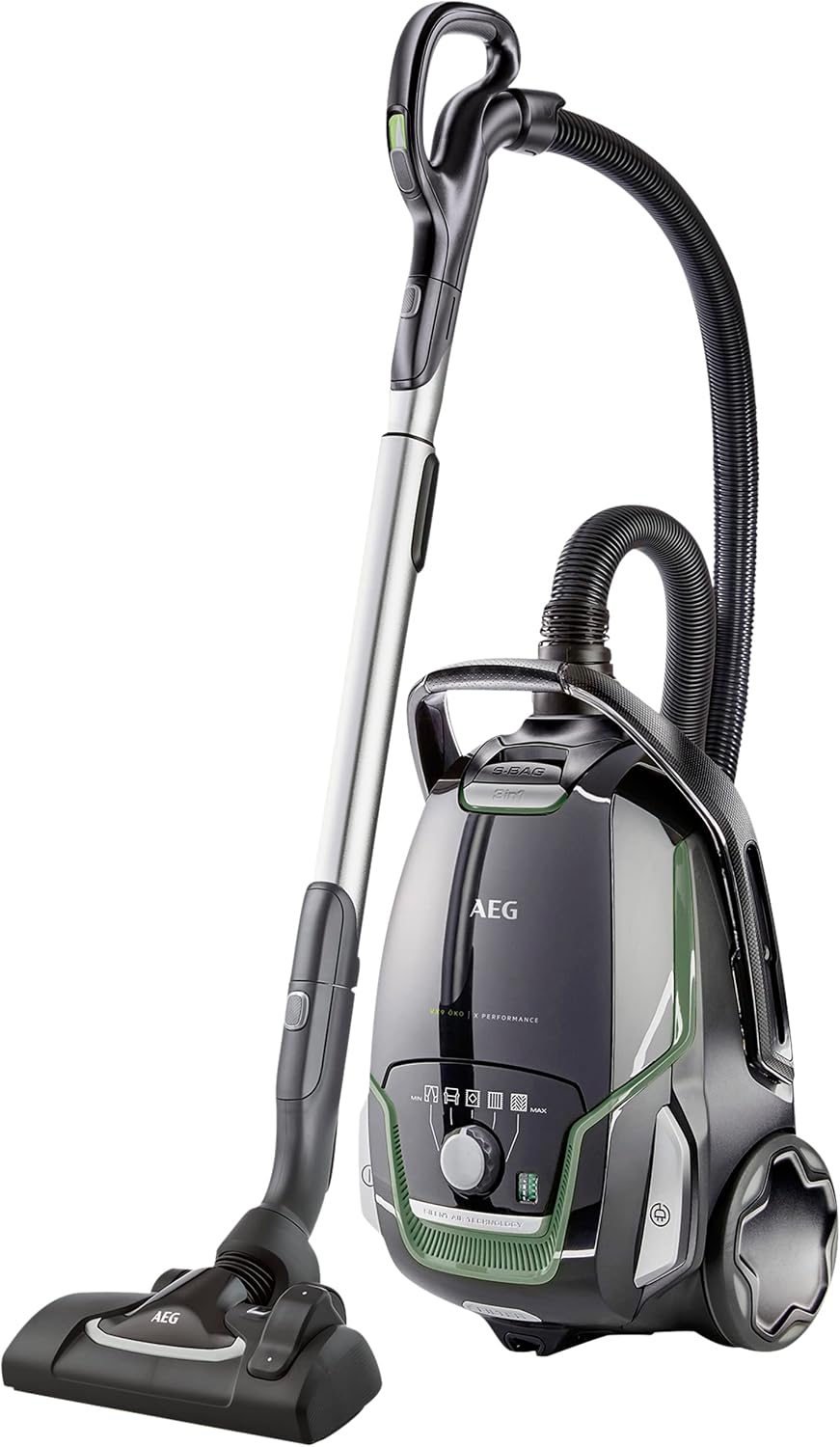 AEG VX9 ÖKO Staubsauger mit Beutel, leise nur 65 dB, 850 W, VX9-2-ÖKO