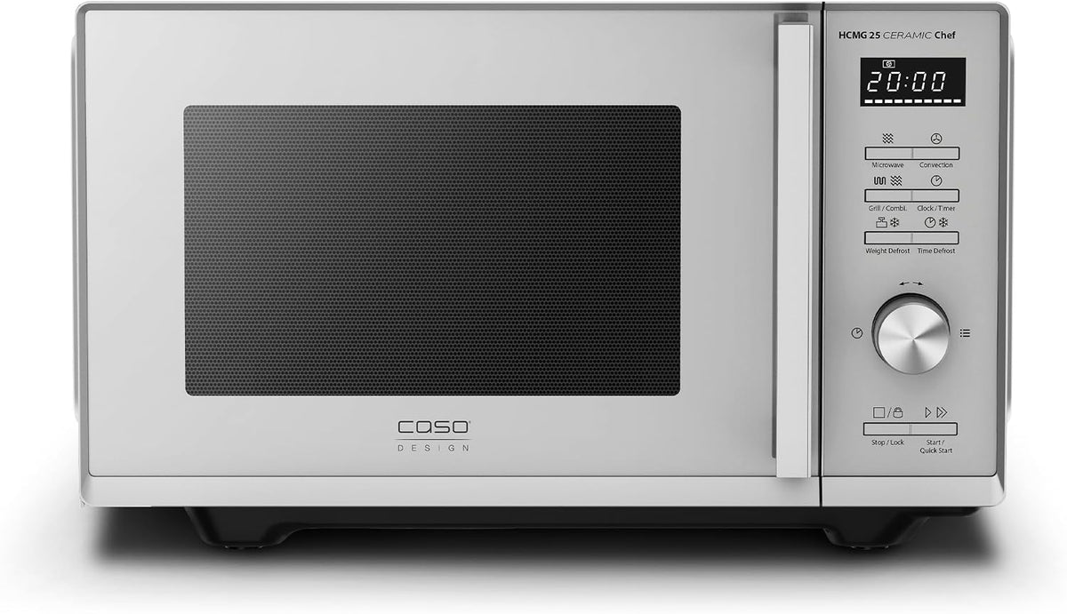 Caso Mikrowelle 3355 HCMG 25 Ceramic Chef, Grill, 25 l, Heißluft, Mikrowelle