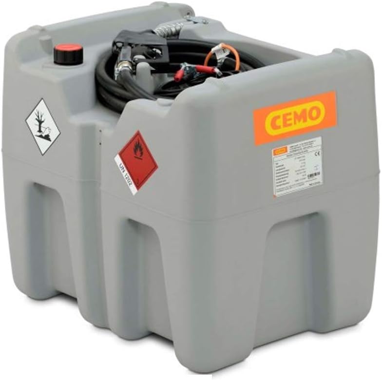 CEMO Tankanlage Tankstation Dieseltank mit 12V Pumpe Transporttank DT-Mobil Easy 210 Liter