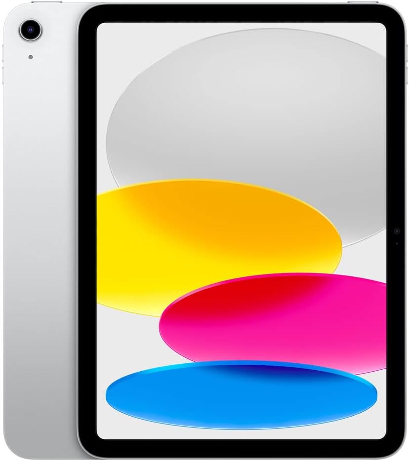 Apple iPad (10. Generation, 10.9-Zoll, 64GB, 2022), Wi-Fi, Silber (Generalüberholt)