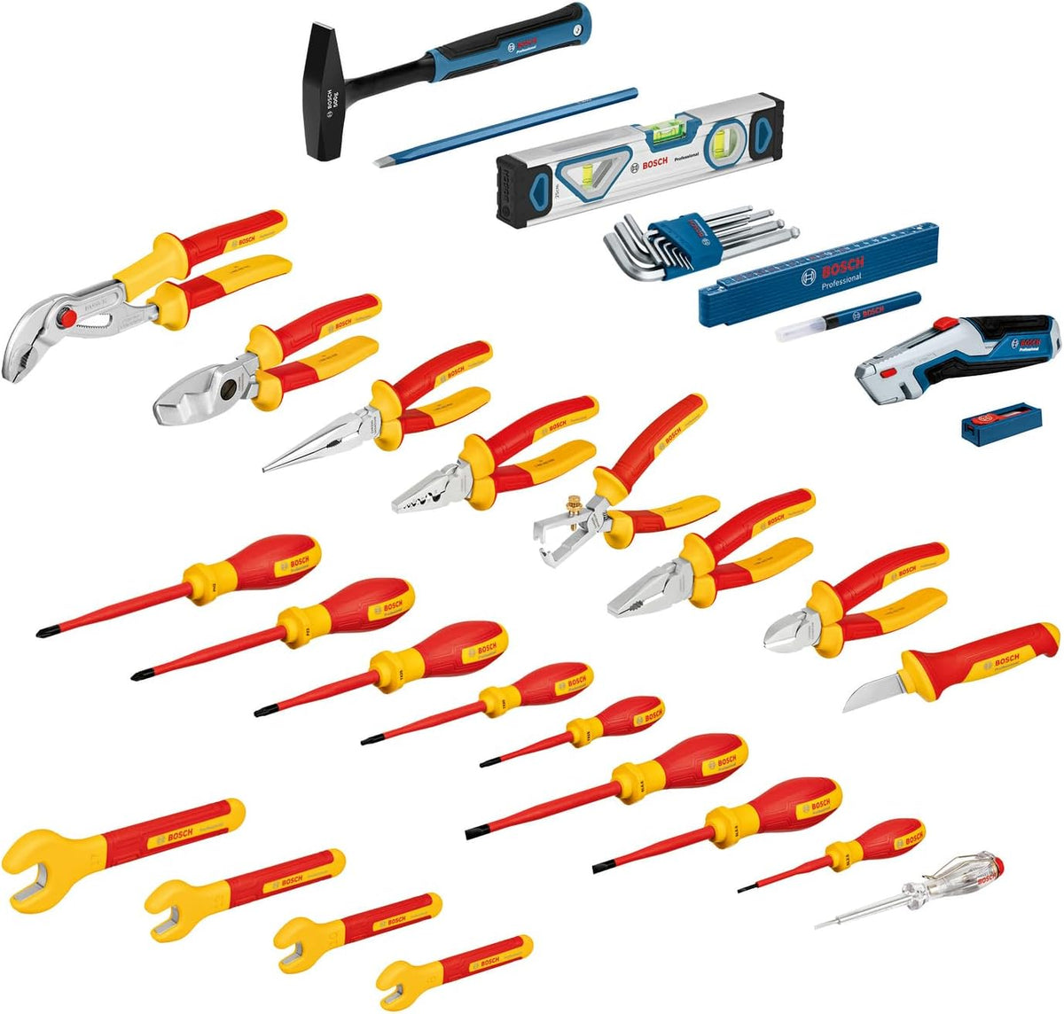 Bosch Professional gemischtes Handwerkzeug-Set, 37-teilig