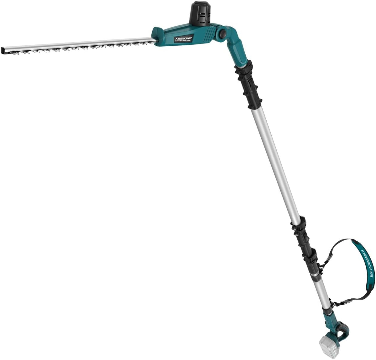 CSL402 Akku Teleskop-Heckenschere kompatibel mit Makita 18V-Akkus,45 cm Schnittbreite,16 mm Zinkenabstand, 2,95 m Reichweite, 5-Fach, 6-Stufen