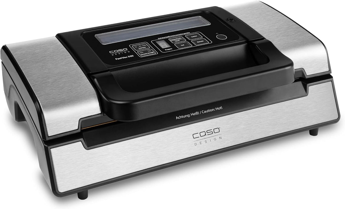 CASO FastVac 500 Gewerbevakuumierer, doppelte Kolbenpumpe 20 Liter/Min., Testurteil Sehr Gut, Vakuumiergerät, Folienschweißgerät