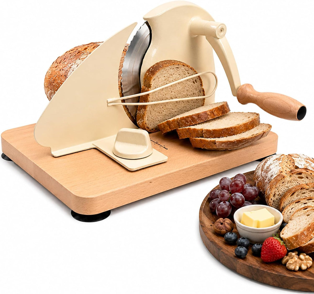 Brotschneidemaschine Manuelle mit Handkurbel