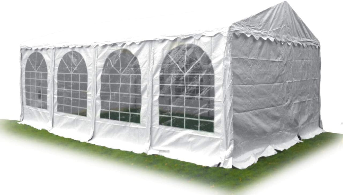 AMBISPHERE Partyzelt Classic Plus 4x6 m- wasserdicht -Pavillon PVC Plane 850 N, UV-Resistent & Feuerhemmend in mit 5 Jahren Garantie, Festzelt